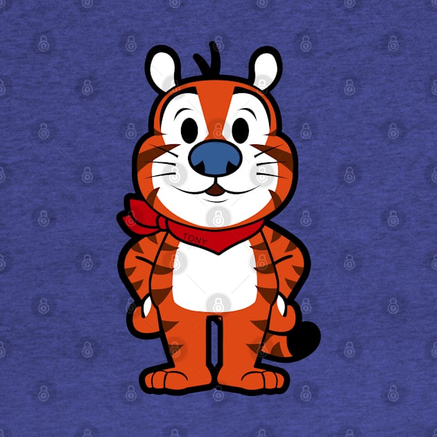 Tony the Tiger Chibi by mighty corps studio